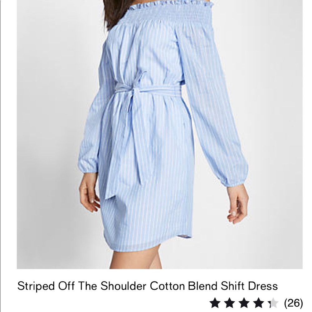 Express NWT off the shoulder shift dress